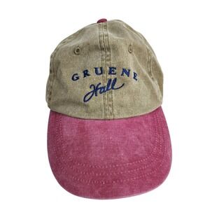 Guene Hall Hat Texas Oldest‎ Dance Hall Adjustable Cap Brown Red